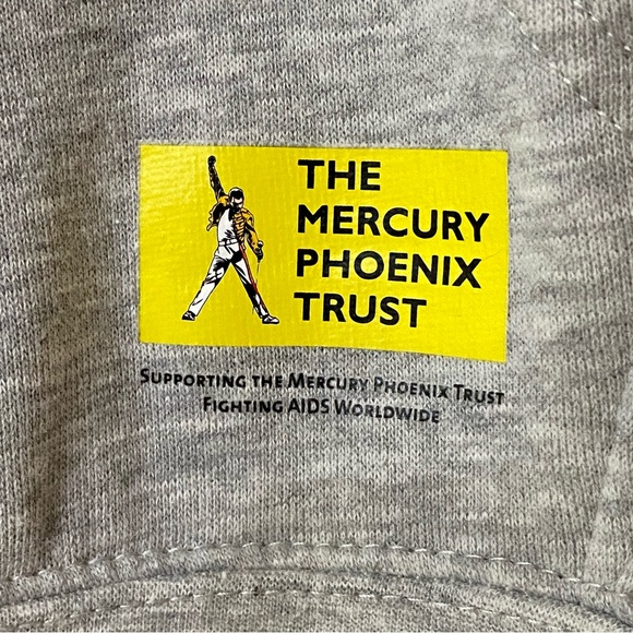 HARD ROCK RARE ALL IS ONE LONDON FREDDY MERCURY FOUNDATION GREY HOODIE UNISEX - Picture 5 of 13